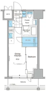 ルフォンプログレ横浜関内【7階】の間取り
