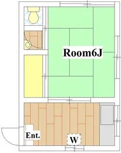 小林アパート(南側)【1階】の間取り