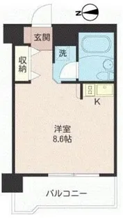 シャルマン中野坂上【4階】の間取り