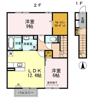 ヴィラコートII【2階】の間取り