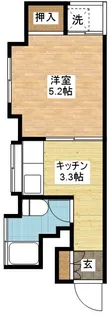 油屋町コーポ【5階】の間取り