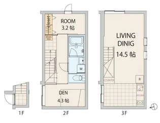 クアードロ中野サウス【2階】の間取り