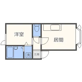 アムールハイツ・フォー【3階】の間取り