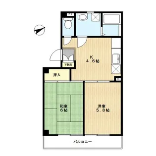 宮の台マンション【3階】の間取り