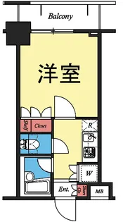 レジデンス横濱関内【5階】の間取り