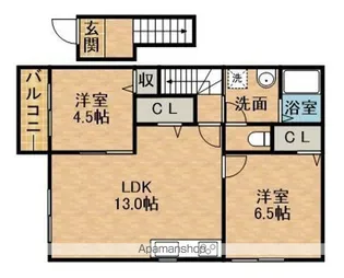 La vie舞阪【2階】の間取り