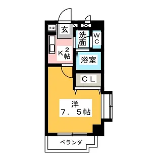 メゾンアツタ【2階】の間取り