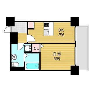 プランドール上新庄【2階】の間取り