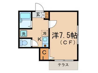 メゾンボヌ-ル【1階】の間取り
