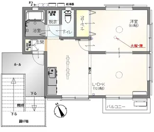ルノンIIIA【2階】の間取り