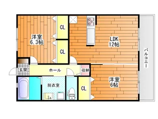 アネックスT 2号棟【2階】の間取り