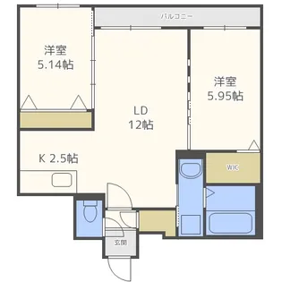 グランドサクセス創成川【4階】の間取り