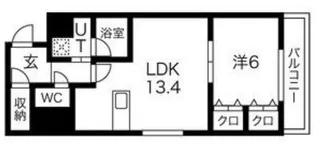 S-RESIDENCE学園坂【3階】の間取り