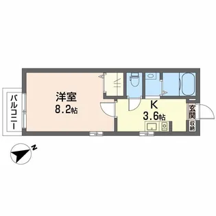 エターナル桜井【2階】の間取り