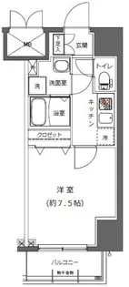 ライジングプレイス浅草NORTH【4階】の間取り