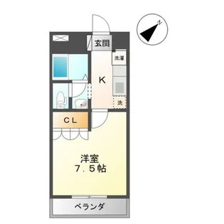 コーポ・ロコモーションK【2階】の間取り