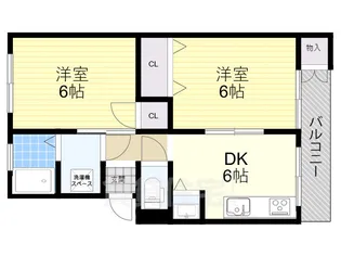 ハコス摂【3階】の間取り