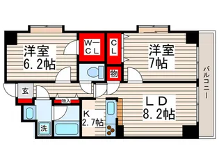 ベイシティ葛西2【12階】の間取り