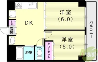 パセイオ・サンコー【2階】の間取り