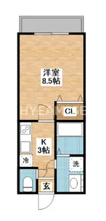 ルネス・プランドール【3階】の間取り