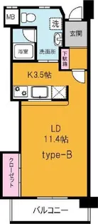 パーマナント洞峰II【5階】の間取り