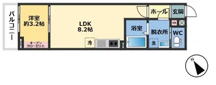 メゾン・ドゥ・アッシュ柏の葉【1階】の間取り