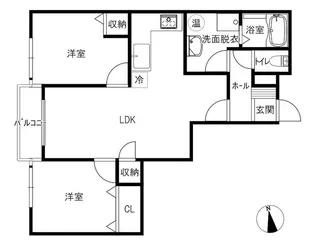 TRM若宮四季の彩【2階】の間取り