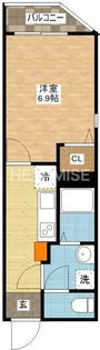 セントラルパーク賑【3階】の間取り