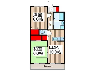 エクセレント【3階】の間取り
