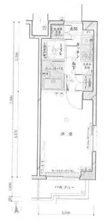 ルーブル神楽坂弐番館【1階】の間取り
