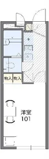 レオパレスパディントン清水【1階】の間取り
