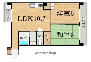 ザ・ノウブルマンション貴人館【2階】の間取り