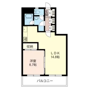 クレートメゾン東大成【2階】の間取り