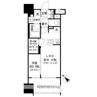 パークリュクス博多駅前【7階】の間取り