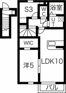East Village I棟【2階】の間取り