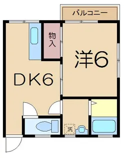 大津コーポラス【1階】の間取り