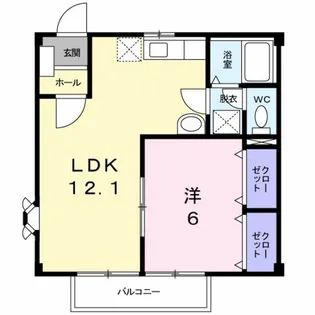 グリーントピア【2階】の間取り