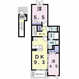 ヒル クライム【2階】の間取り