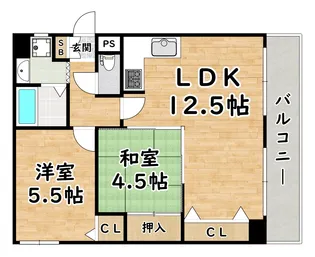 シティライフ21加島【2階】の間取り