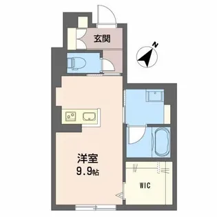 アンソレイエ古江【1階】の間取り