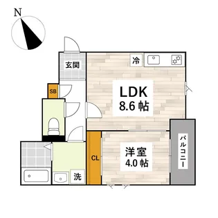TOMORIE M2【2階】の間取り