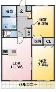 Granito 伊代【1階】の間取り
