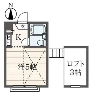 シャトウ荻窪A棟【2階】の間取り