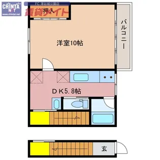 乙部タウン【2階】の間取り
