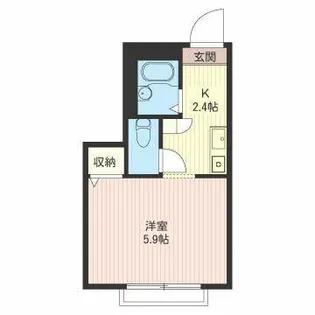 ユウハイツ【1階】の間取り