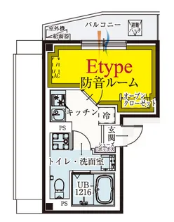 b’CASA九品仏【4階】の間取り