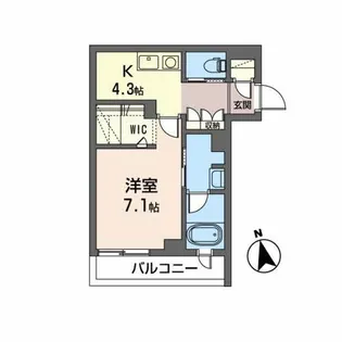 Bellet仙台【1階】の間取り