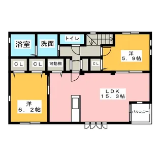 M. side(エムサイド)【2階】の間取り