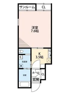 THE WOOD VILLAGE A棟【1階】の間取り
