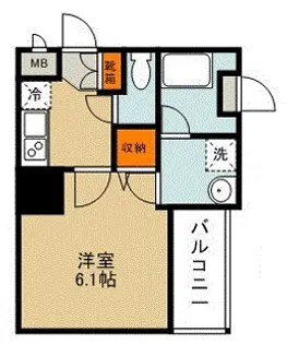 ハーモニーレジデンス川崎【2階】の間取り
